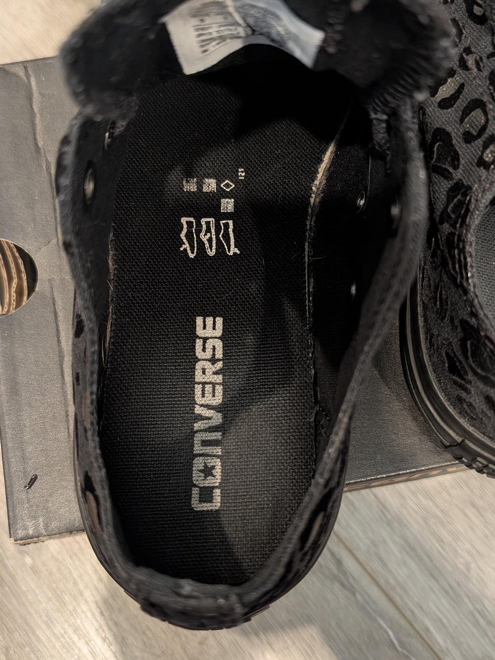 Converse Kids' Black Low-Top Lace-Up Sneakers - Picture 5 of 9